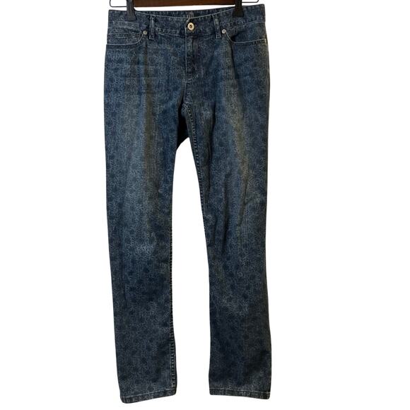 J. Jill Women's Floral Authentic Fit Slim Leg Jeans Size 2P - Picture 1 of 6